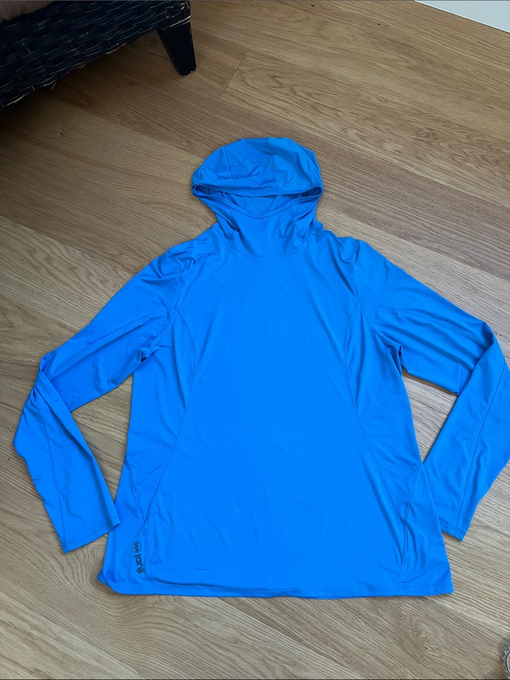 Janji Women’s Sunchaser 50 Hooded Long Sleeve-Blue size XL